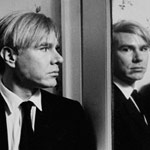 Andy with a friend in the closet of Jacques Kaplan's apartment, NYC, spring 1965