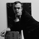 David Whitney with Warhol sculptures, NYC, 1965