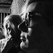 Gerard Malanga, Sarah Dalton, Baby Jane Holzer and Andy Warhol at the Factory, East 47th St., NYC, winter 1964-65