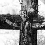 Roadside cross, Santuario De Chimayo, Sante Fe, New Mexico